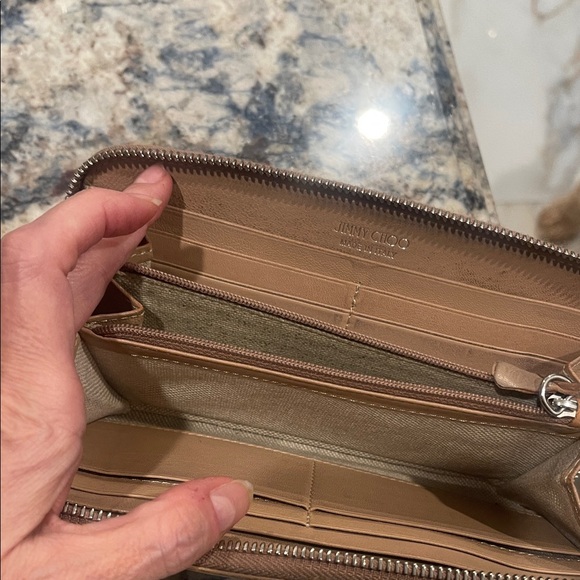 Jimmy Choo Beige Star-Studded Bag and Wallet - Picture 6 of 11